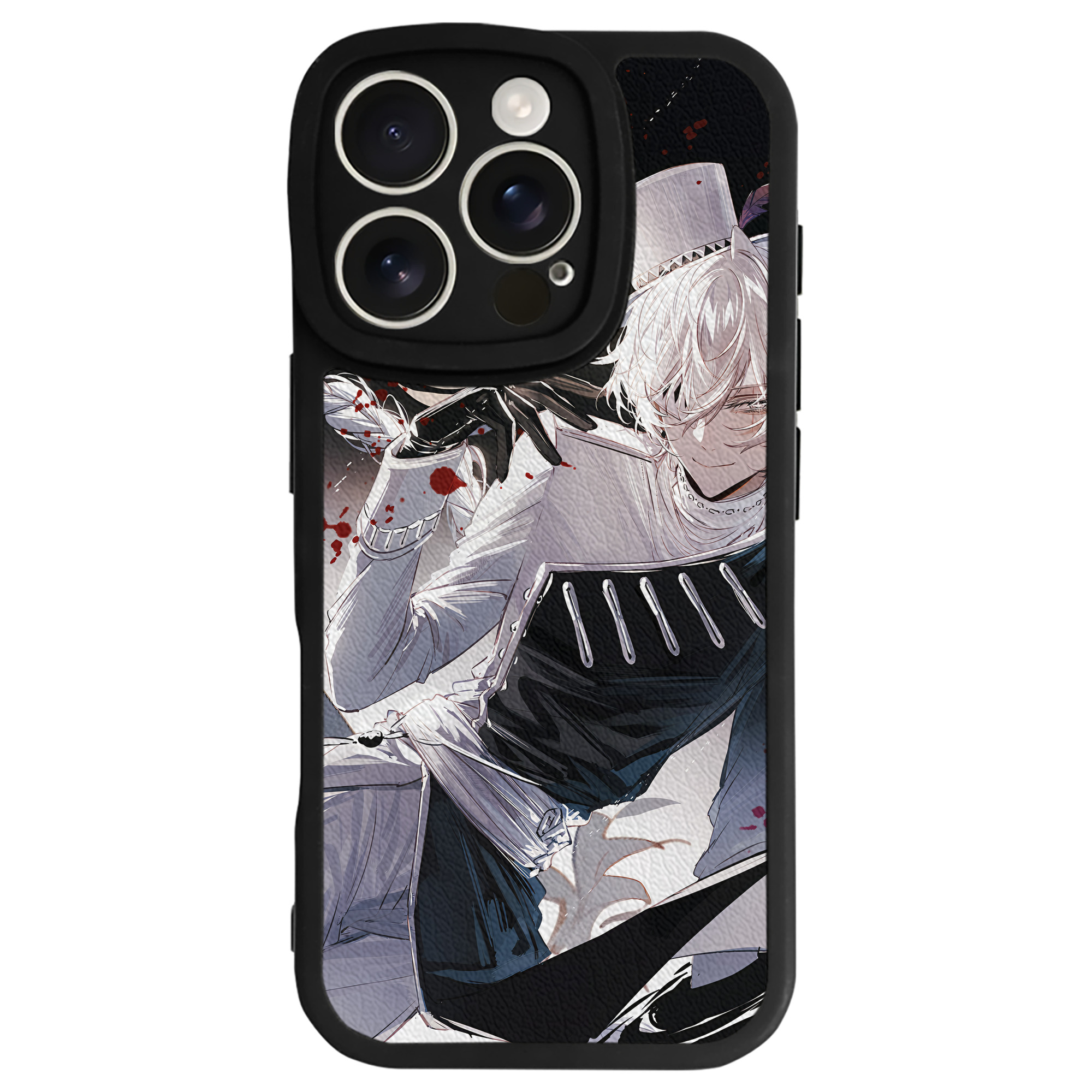 （画像用） 文豪ストレイドッグス Bungo Stray Dogs 【iPhone 16シリーズ対応】シリコンスマホケース（レザー調） 材質：シリコン